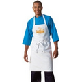 Economy Full Length No-Pocket Apron (White)